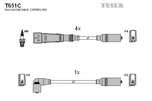 Провода зажигания TESLA T651C