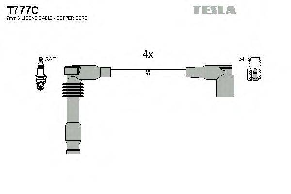 Провода зажигания TESLA T777C