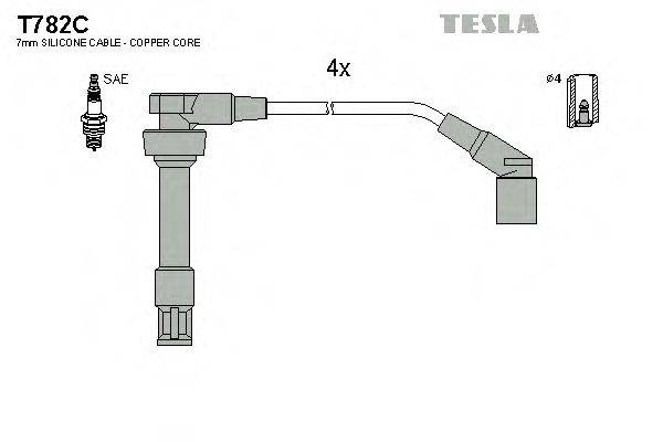 Провода зажигания TESLA T782C