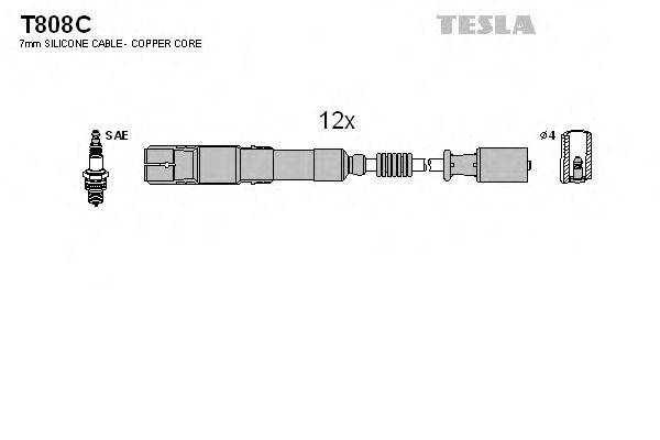 Провода зажигания TESLA T808C
