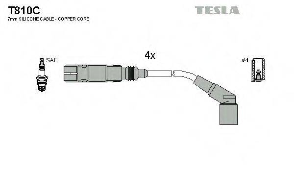 Провода зажигания TESLA T810C
