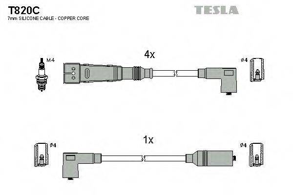 Провода зажигания TESLA T820C