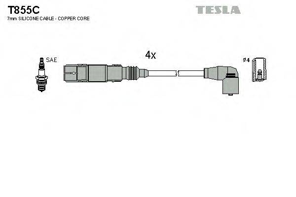 Провода зажигания TESLA T855C