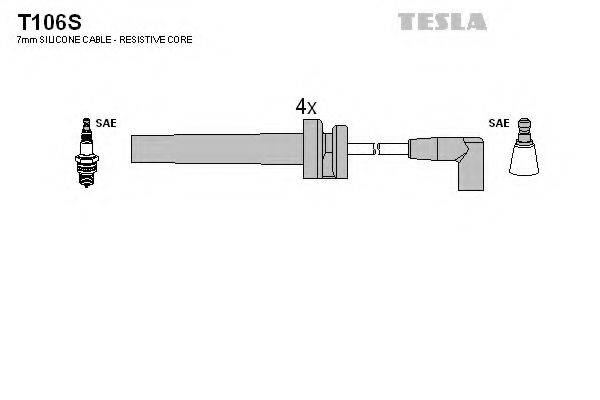 Провода зажигания TESLA T106S