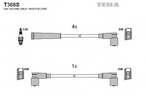 Провода зажигания TESLA T368S