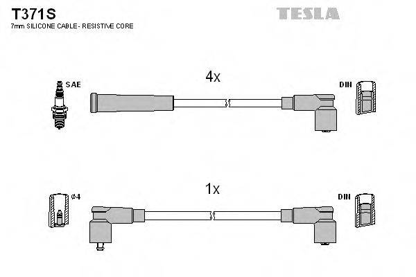 Провода зажигания TESLA T371S