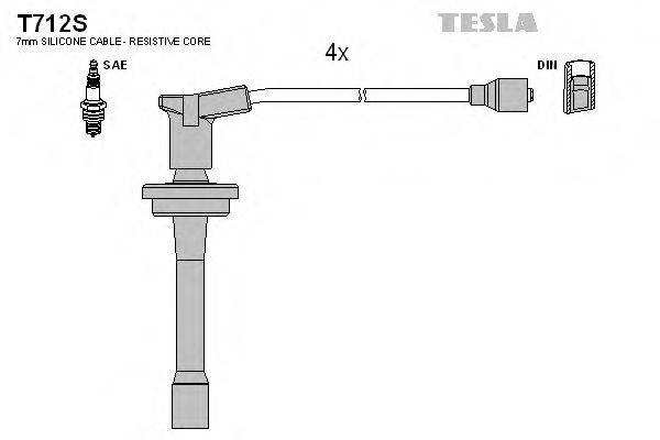 Провода зажигания TESLA T712S