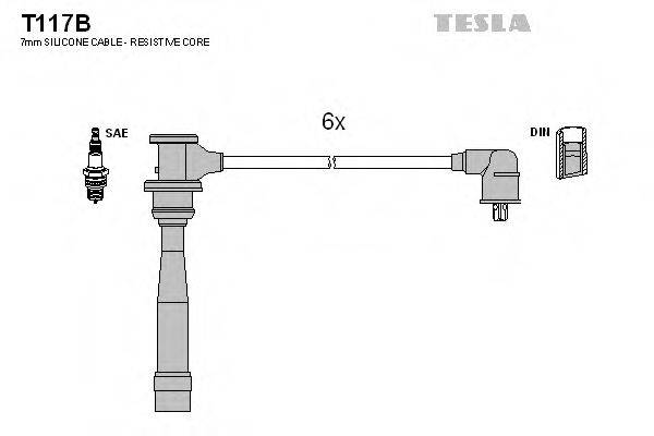 Провода зажигания TESLA T117B