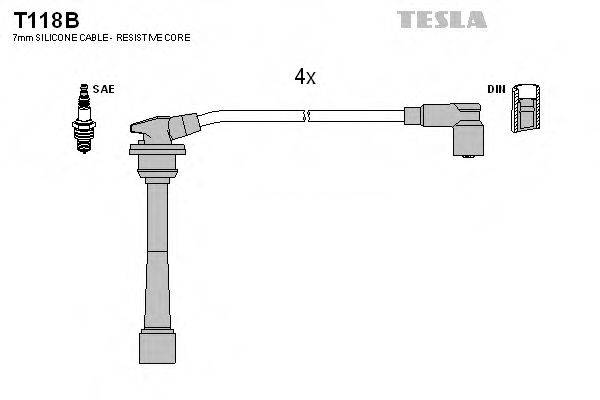 Провода зажигания TESLA T118B