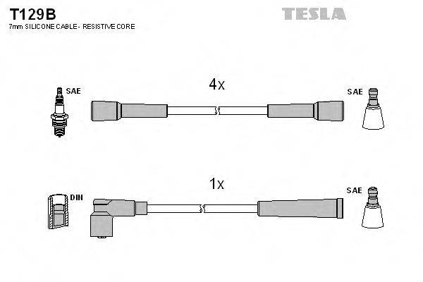 Провода зажигания TESLA T129B
