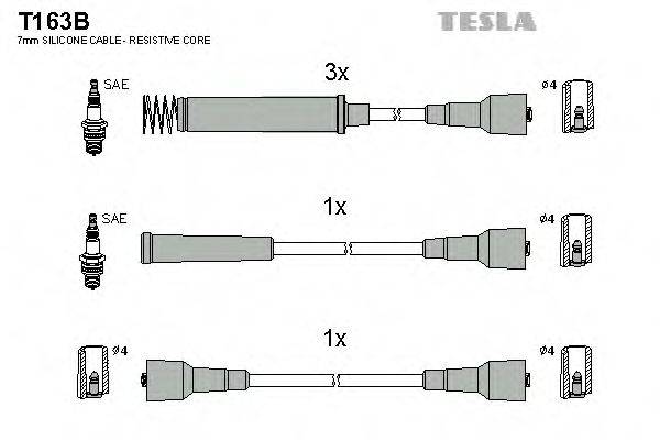 Провода зажигания TESLA T163B