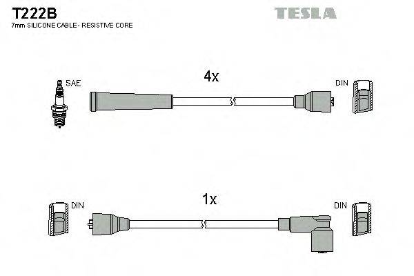 Провода зажигания TESLA T222B