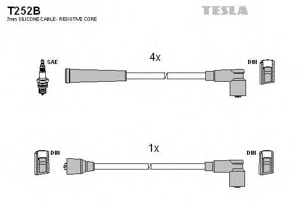 Провода зажигания TESLA T252B