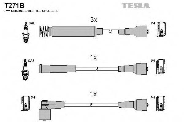 Провода зажигания TESLA T271B