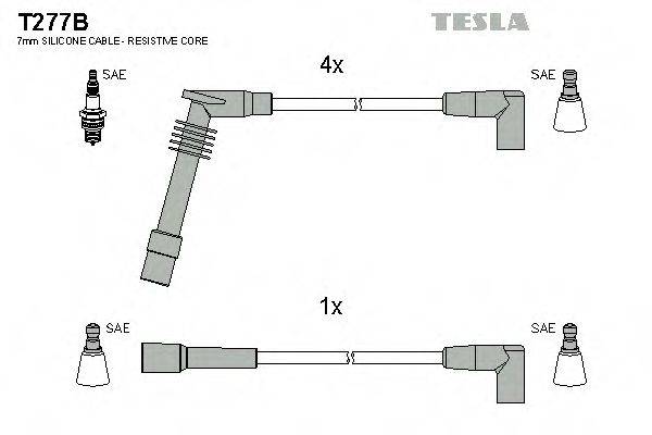 Провода зажигания TESLA T277B