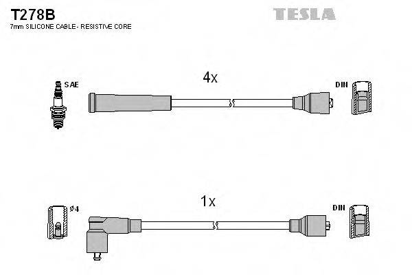 Провода зажигания TESLA T278B