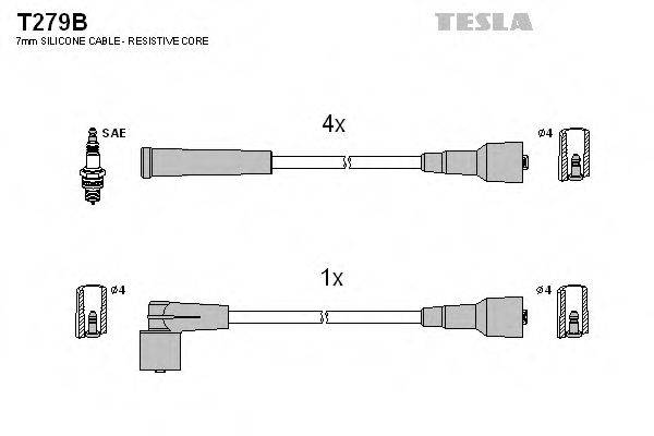 Провода зажигания TESLA T279B