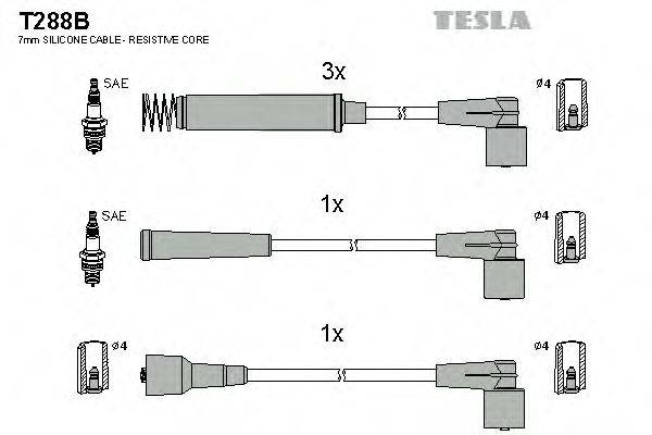 Провода зажигания TESLA T288B