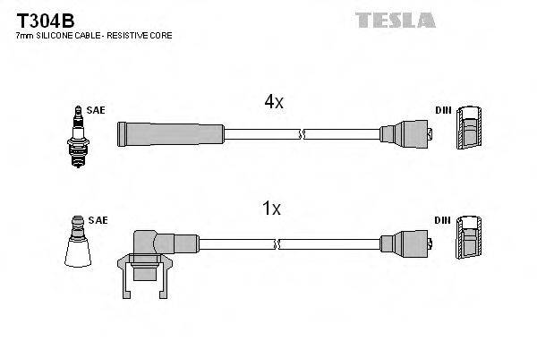 Провода зажигания TESLA T304B