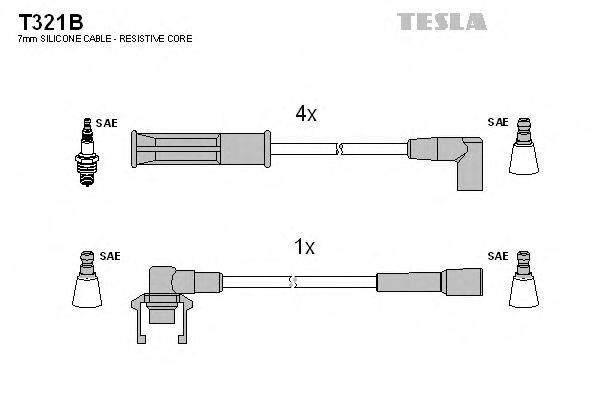 Провода зажигания TESLA T321B