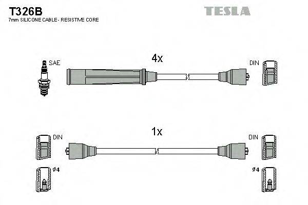 Провода зажигания TESLA T326B