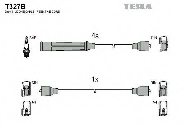 Провода зажигания TESLA T327B