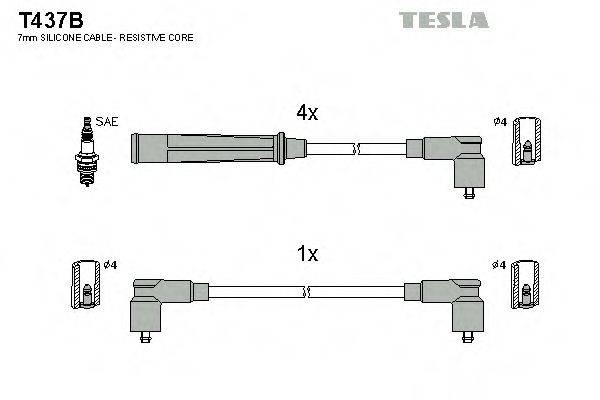 Провода зажигания TESLA T437B