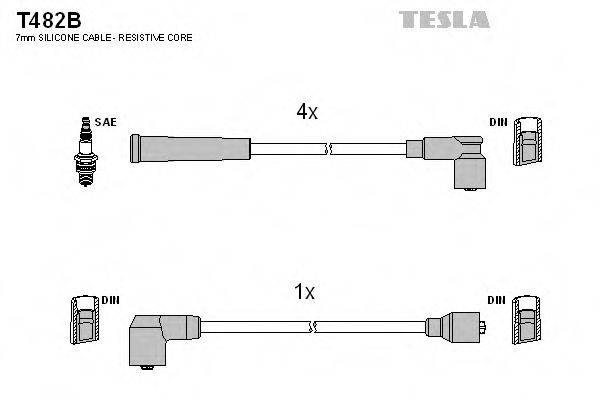 Провода зажигания TESLA T482B