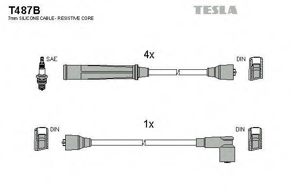 Провода зажигания TESLA T487B