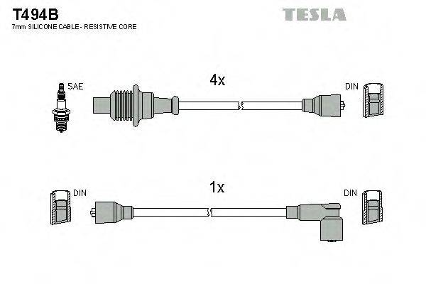 Провода зажигания TESLA T494B