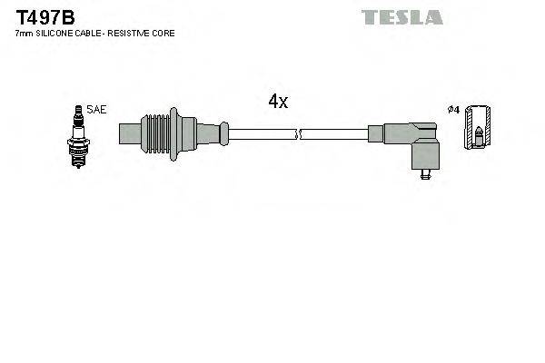 Провода зажигания TESLA T497B