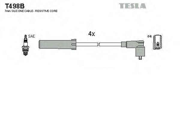 Провода зажигания TESLA T498B