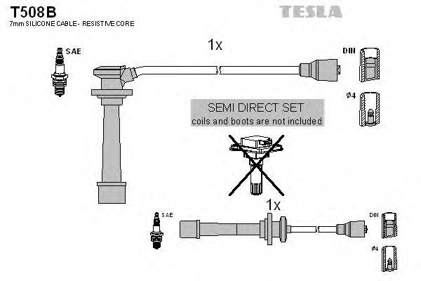 Провода зажигания TESLA T508B