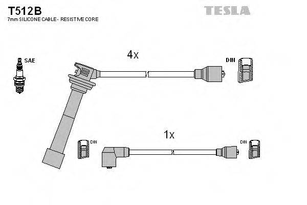 Провода зажигания TESLA T512B