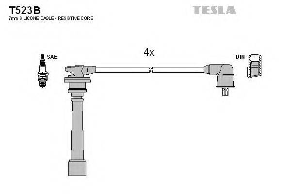 Провода зажигания TESLA T523B