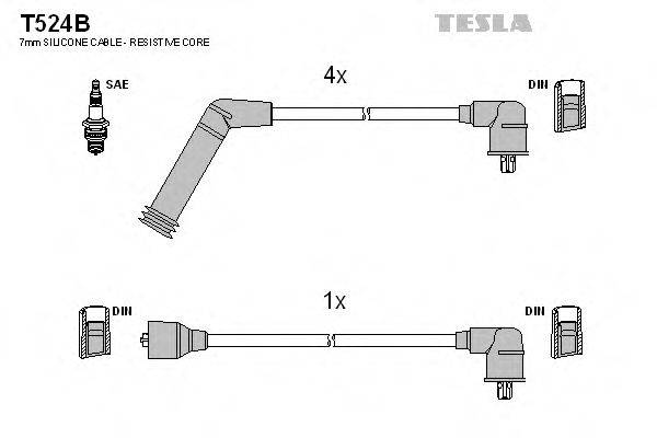 Провода зажигания TESLA T524B