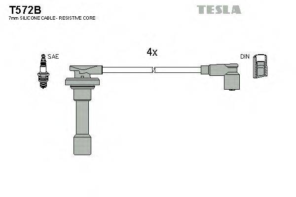 Провода зажигания TESLA T572B