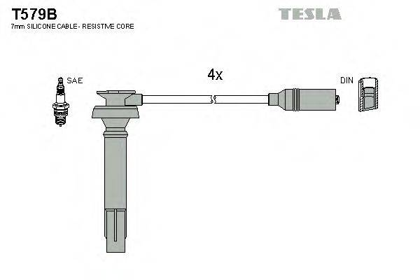 Провода зажигания TESLA T579B