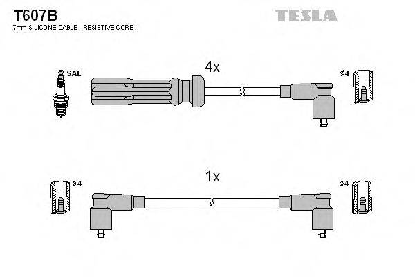 Провода зажигания TESLA T607B