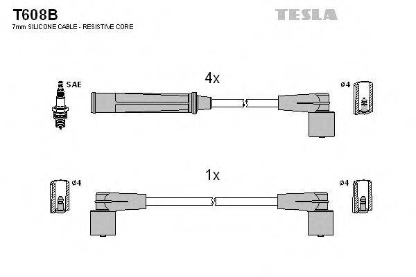 Провода зажигания TESLA T608B