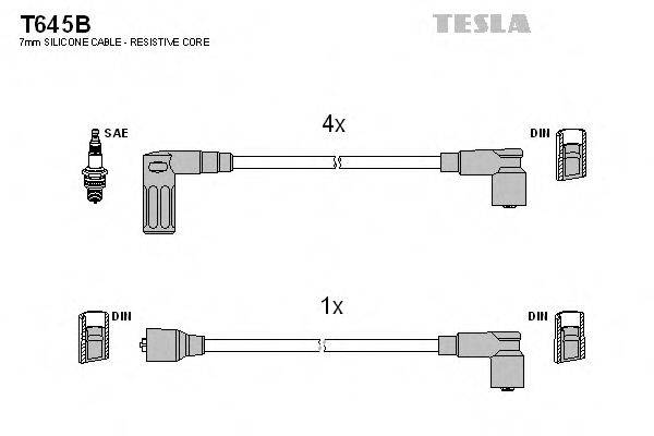 Провода зажигания TESLA T645B