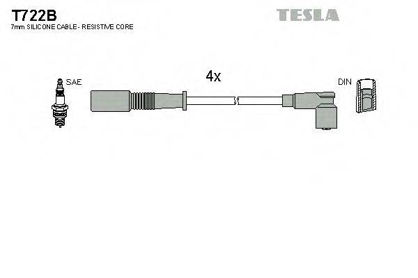 Провода зажигания TESLA T722B