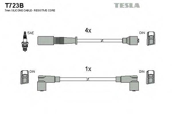 Провода зажигания TESLA T723B