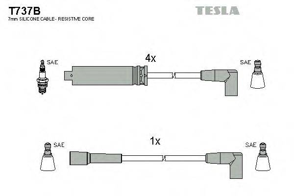 Провода зажигания TESLA T737B
