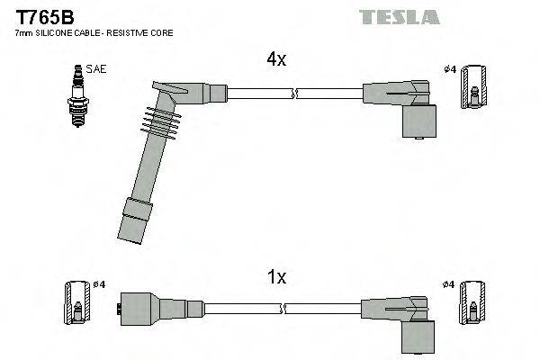 Провода зажигания TESLA T765B