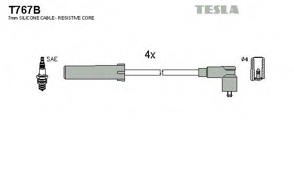 Провода зажигания TESLA T767B
