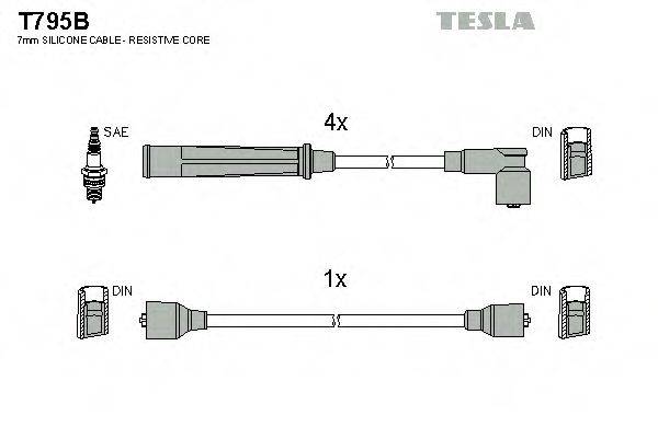 Провода зажигания TESLA T795B