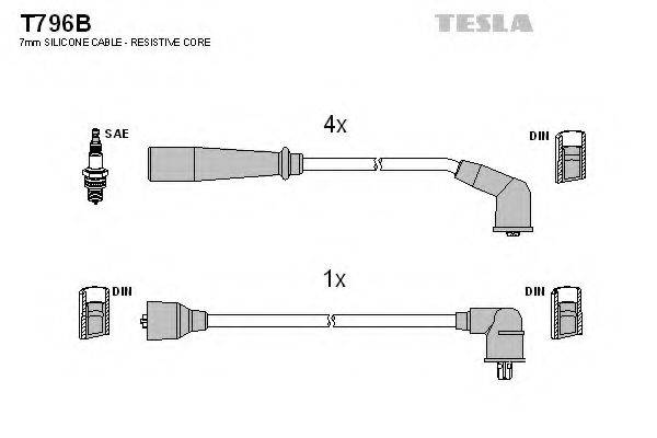 Провода зажигания TESLA T796B