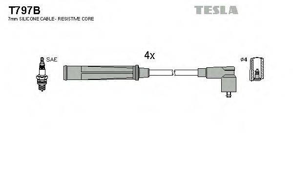 Провода зажигания TESLA T797B