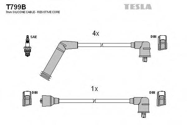 Провода зажигания TESLA T799B